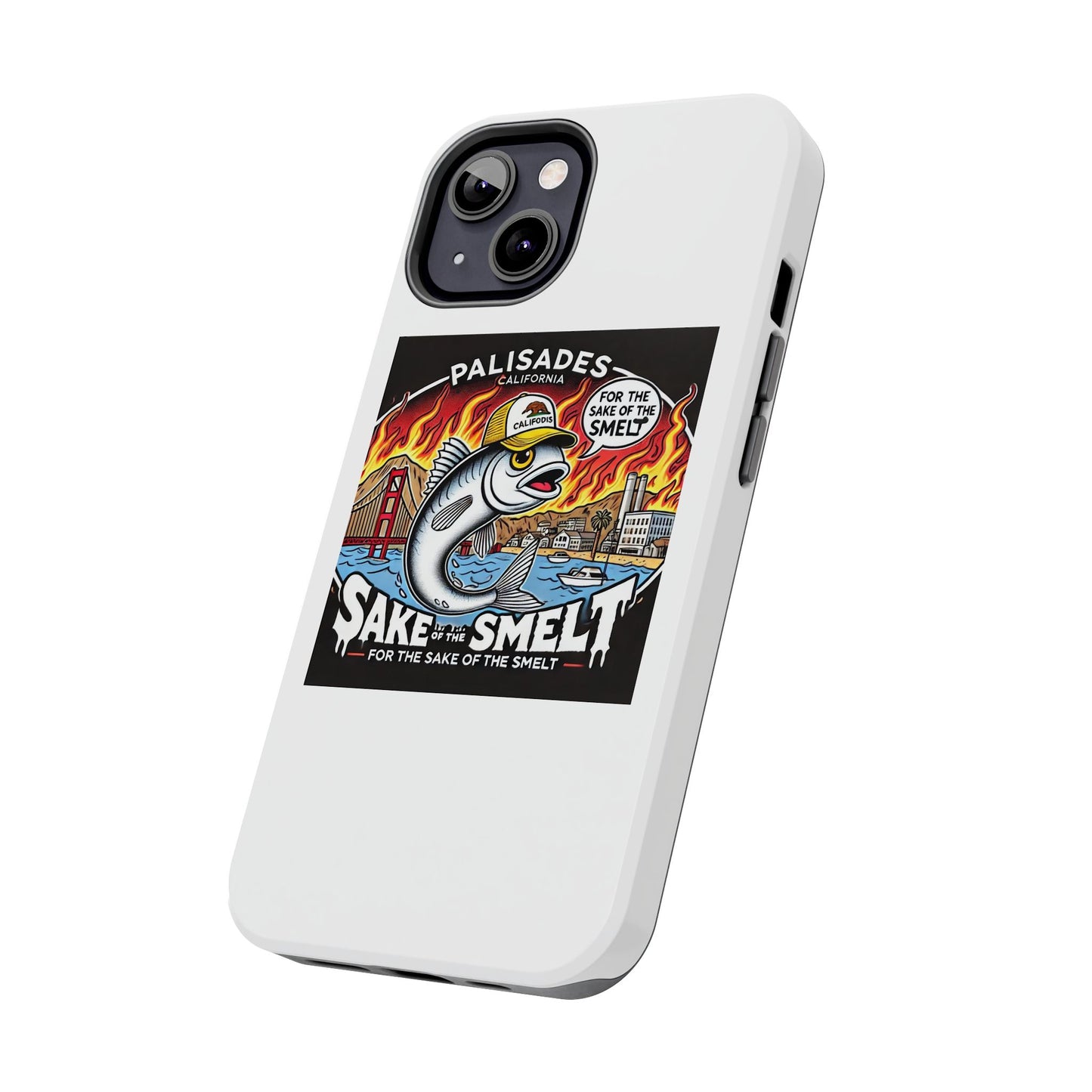 Palisades With Fish With Hair | Tough Phone Case