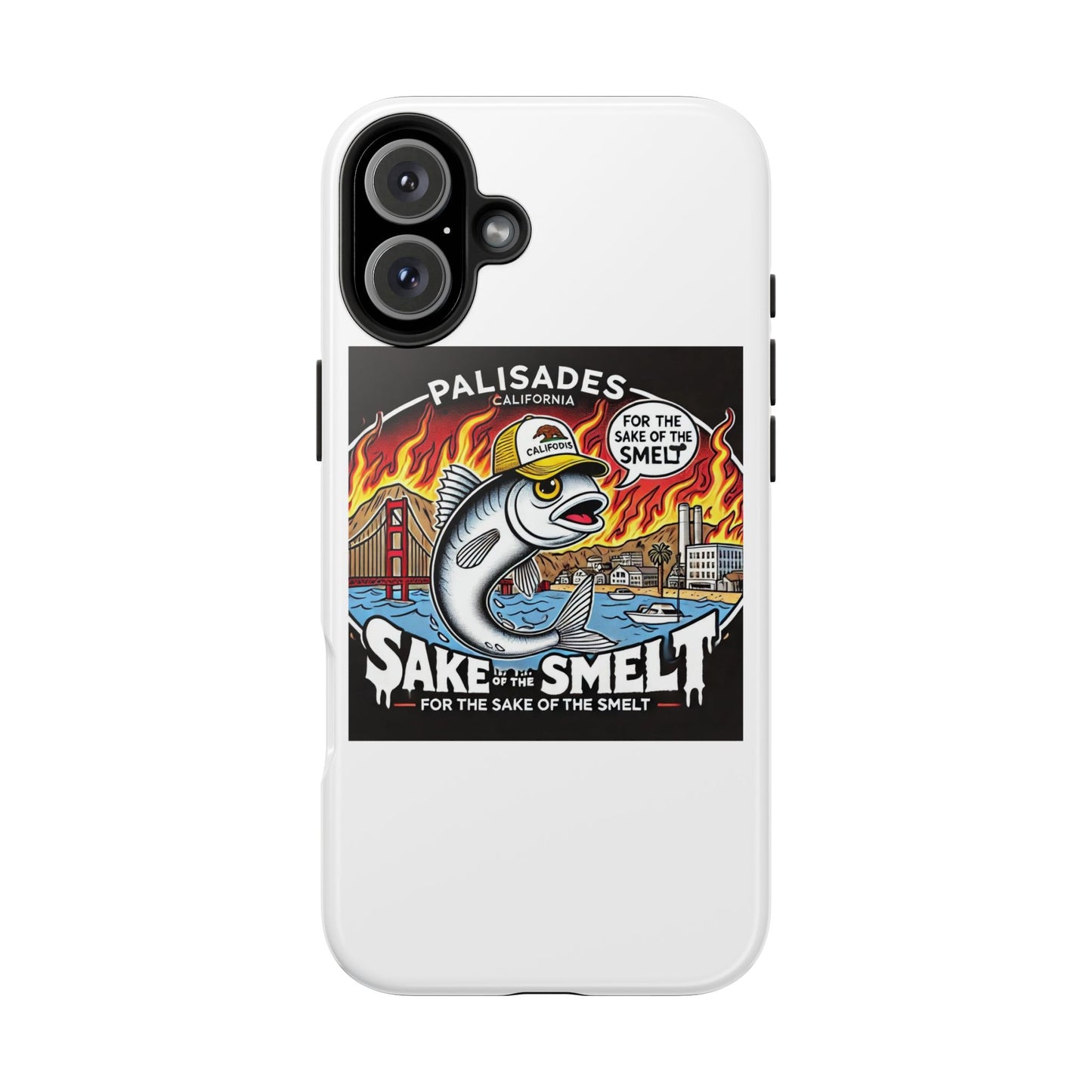 Palisades With Fish With Hair | Tough Phone Case