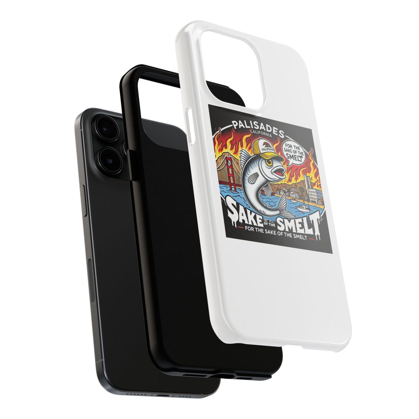 Palisades With Fish With Hair | Tough Phone Case