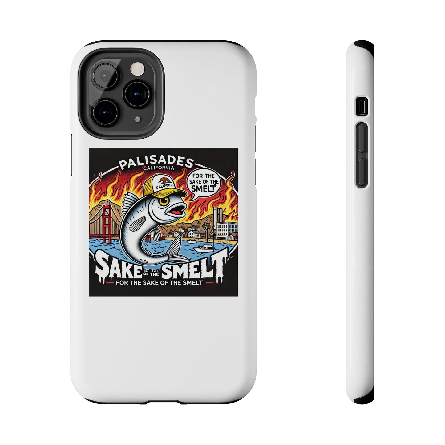 Palisades With Fish With Hair | Tough Phone Case