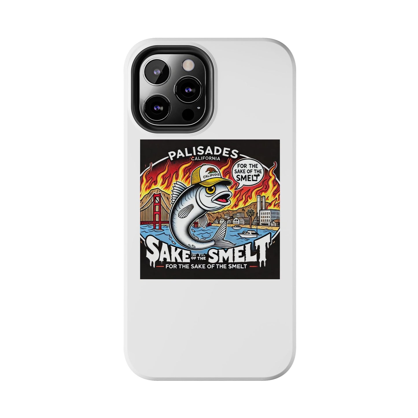 Palisades With Fish With Hair | Tough Phone Case
