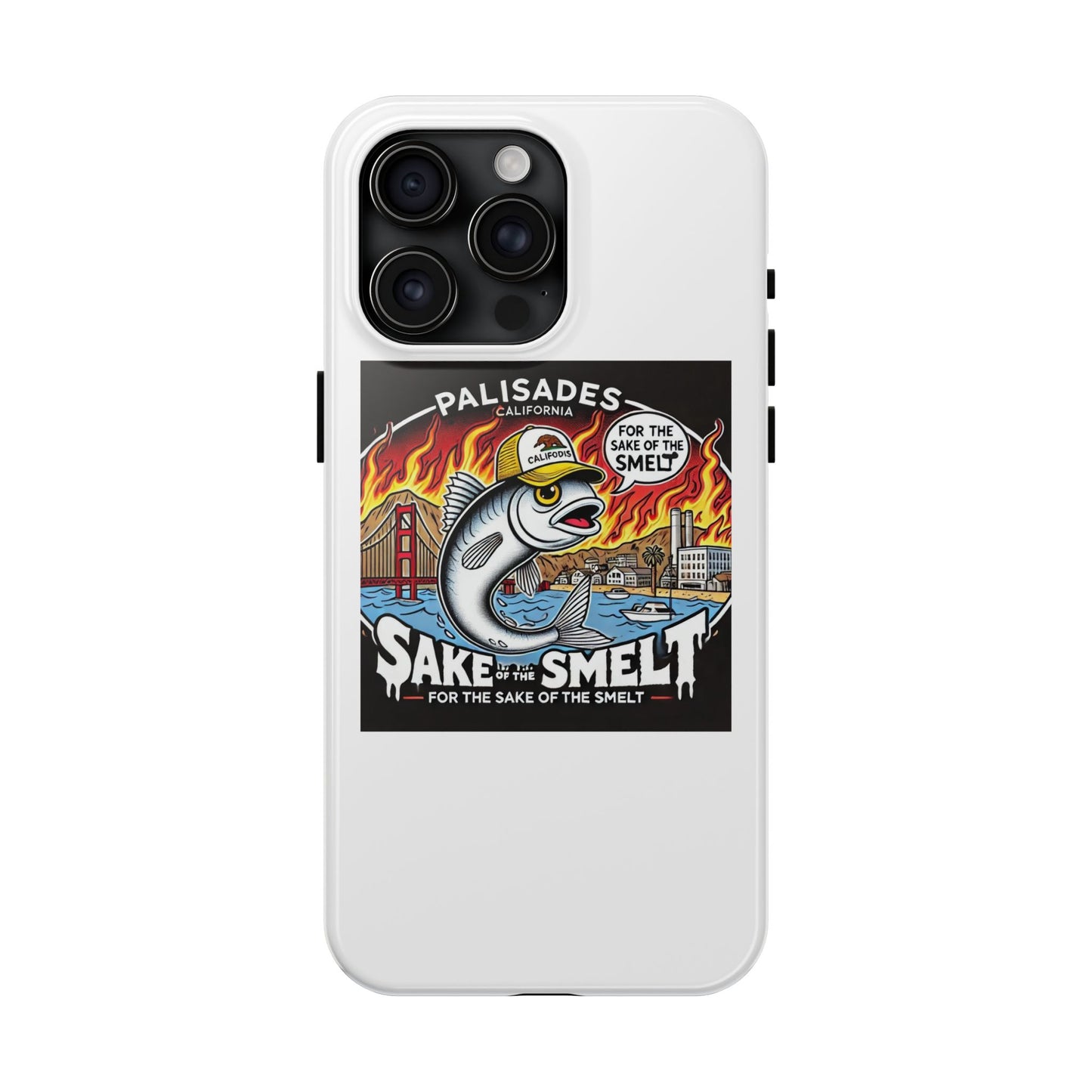 Palisades With Fish With Hair | Tough Phone Case