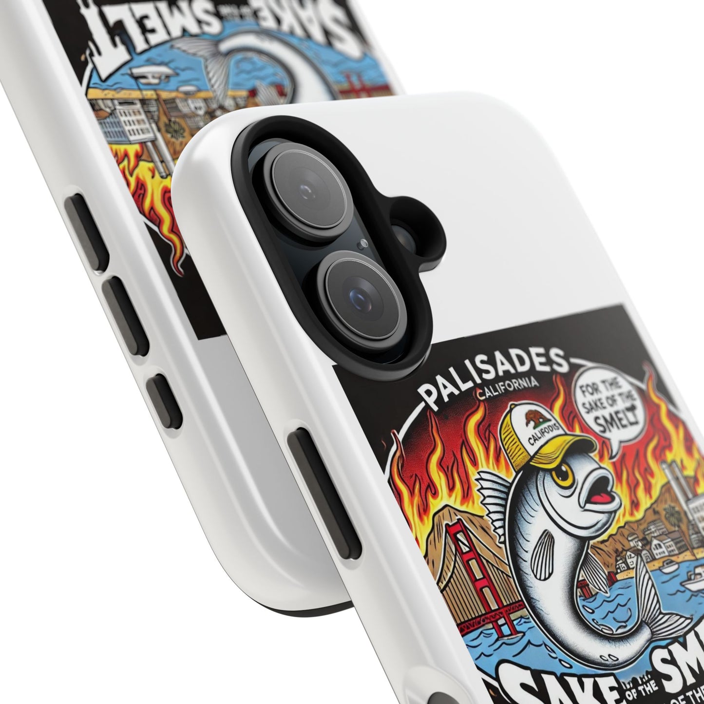 Palisades With Fish With Hair | Tough Phone Case