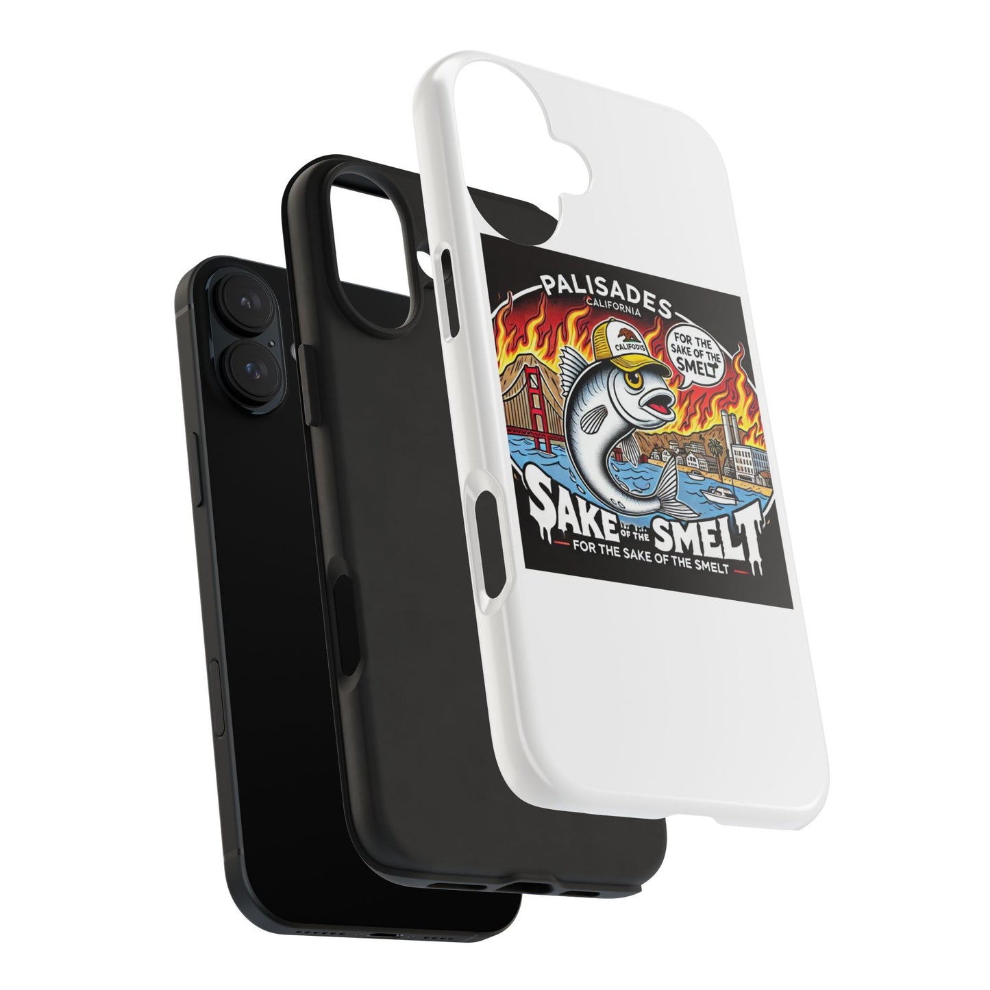 Palisades With Fish With Hair | Tough Phone Case