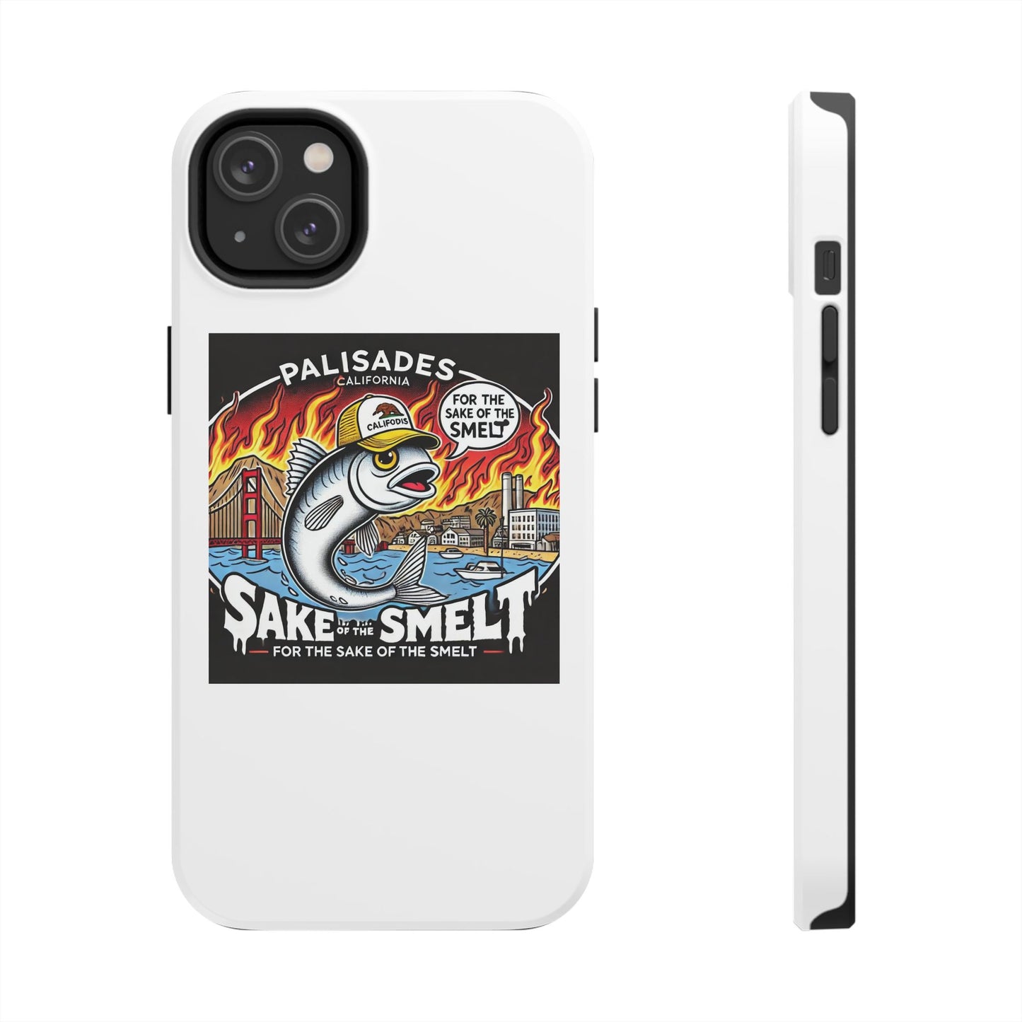 Palisades With Fish With Hair | Tough Phone Case