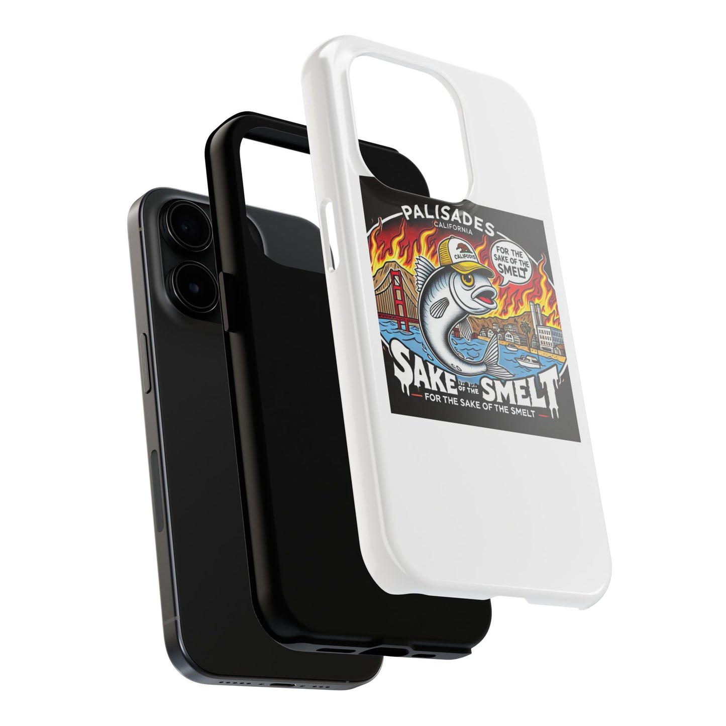 Palisades With Fish With Hair | Tough Phone Case