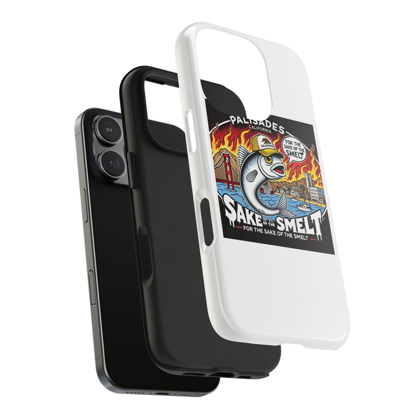 Palisades With Fish With Hair | Tough Phone Case
