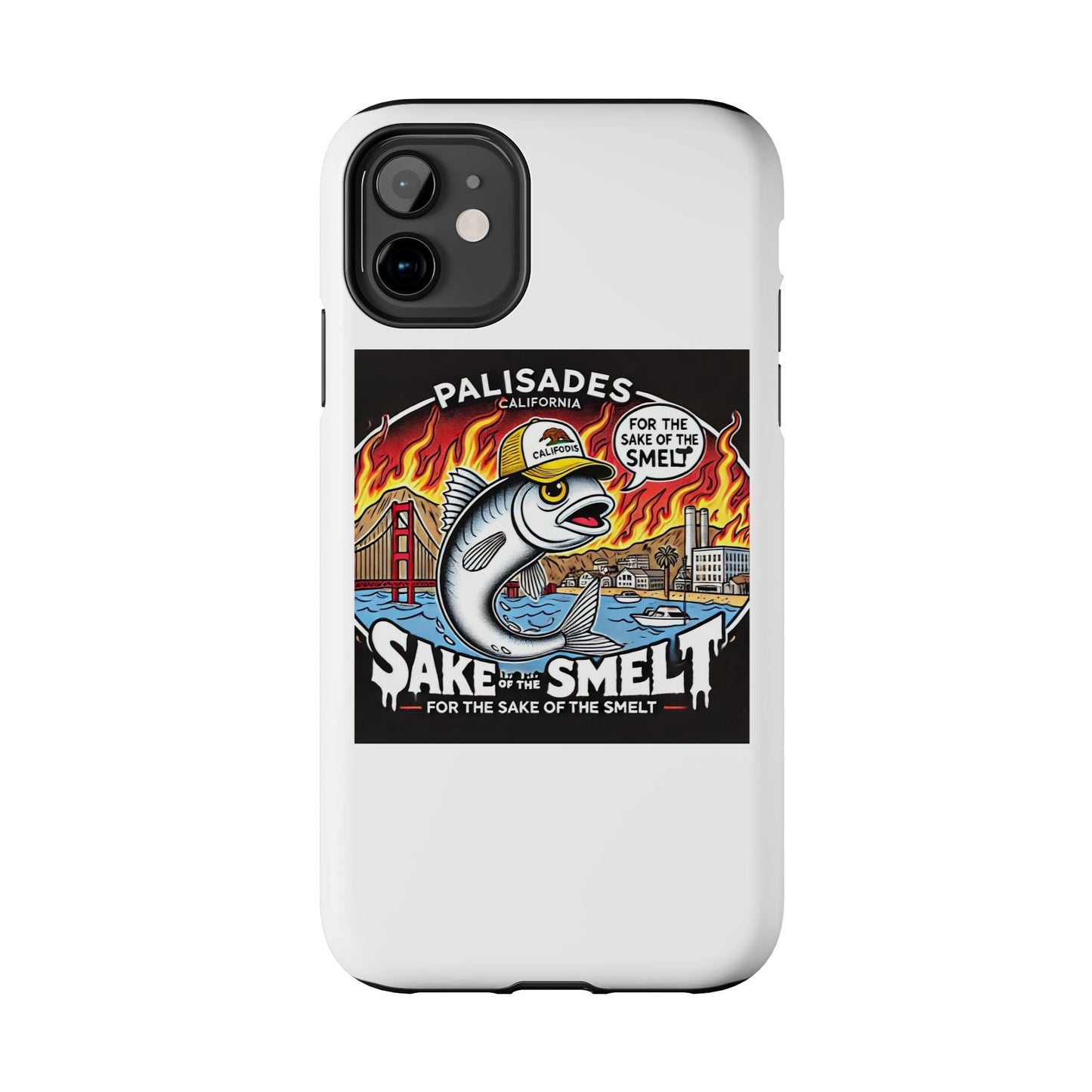 Palisades With Fish With Hair | Tough Phone Case