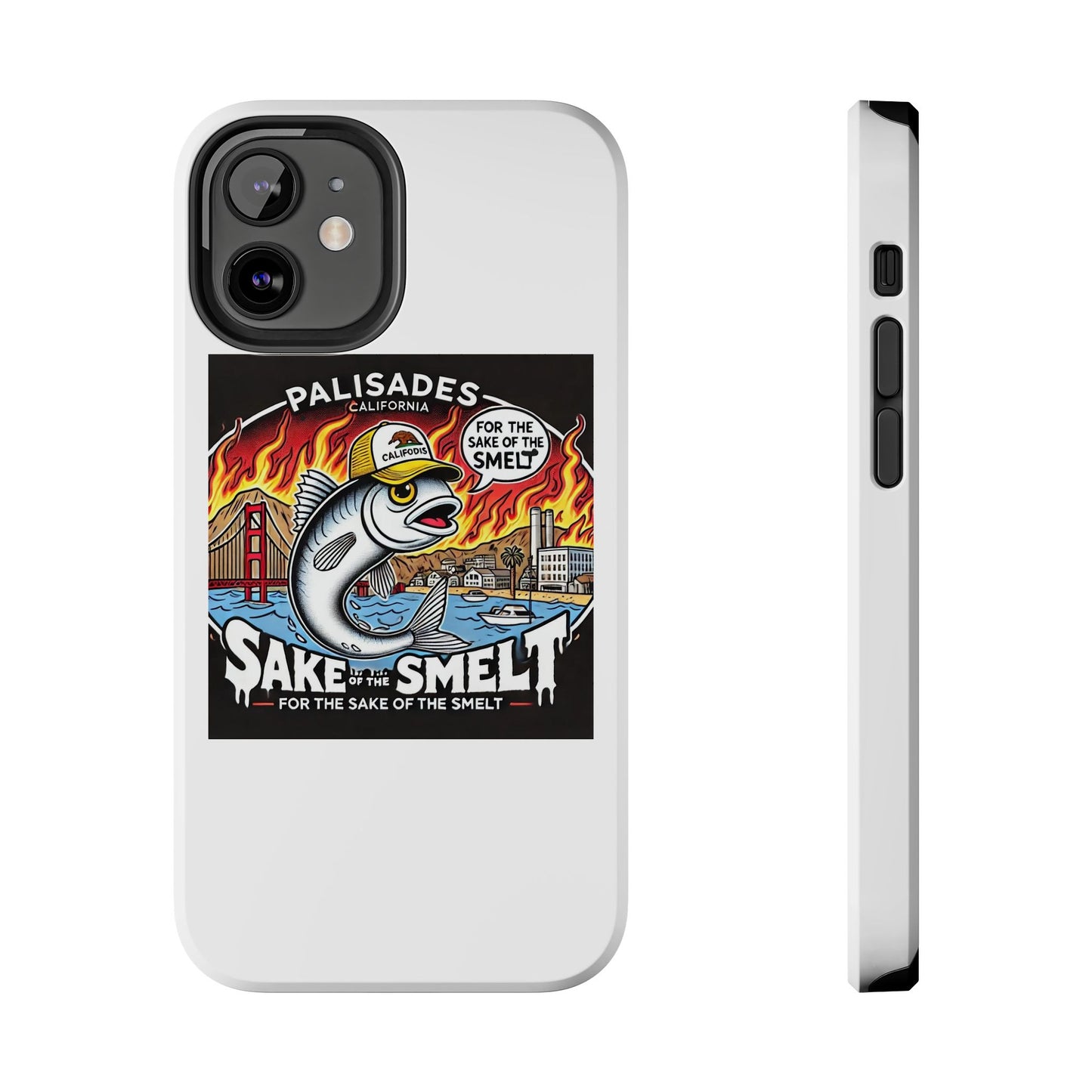 Palisades With Fish With Hair | Tough Phone Case