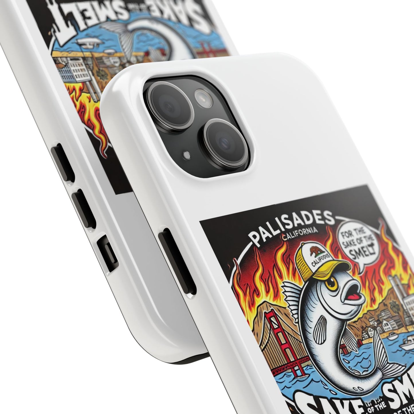 Palisades With Fish With Hair | Tough Phone Case