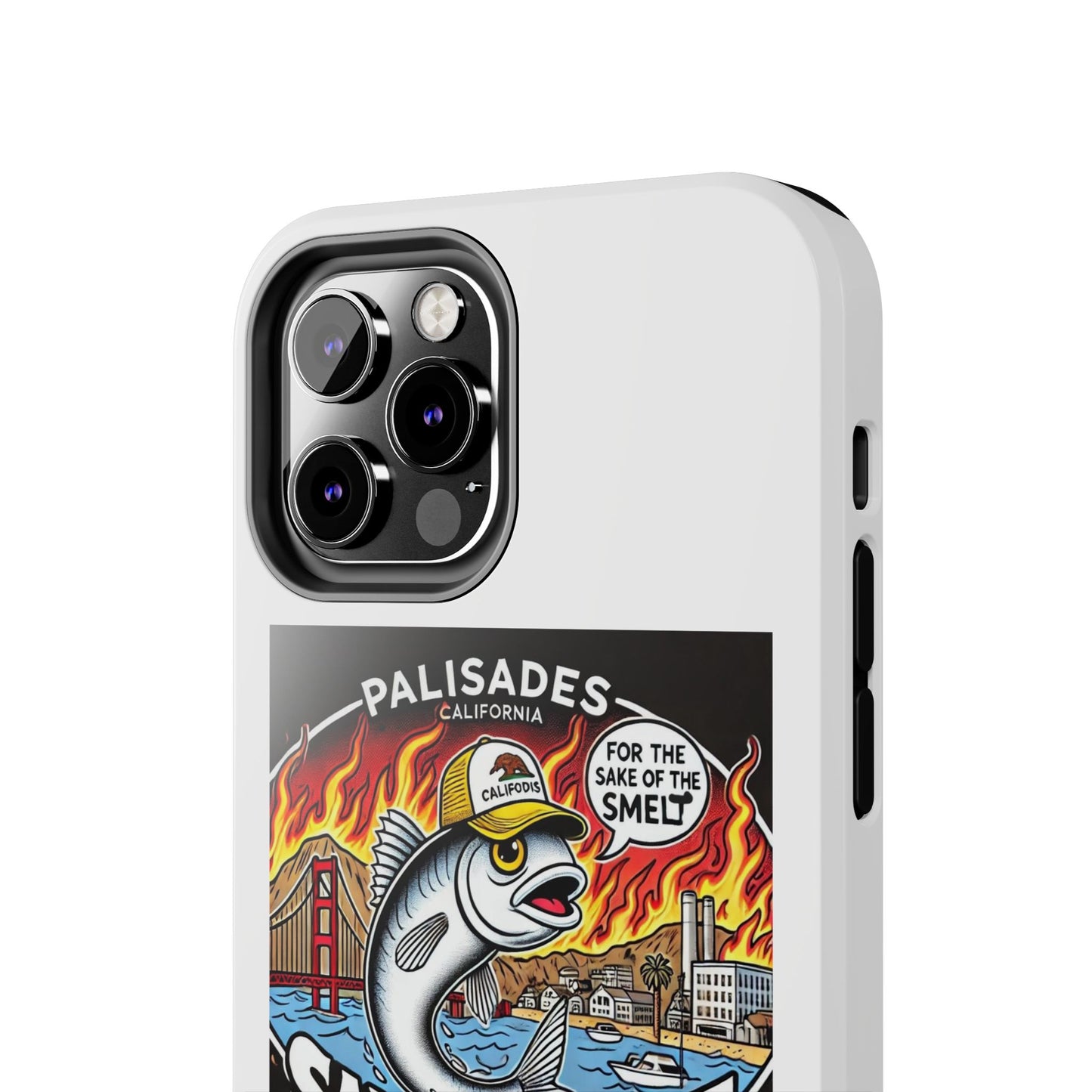 Palisades With Fish With Hair | Tough Phone Case