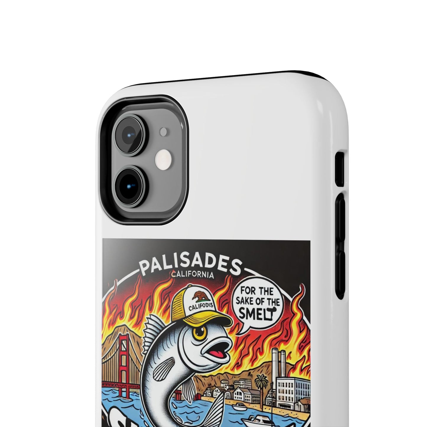 Palisades With Fish With Hair | Tough Phone Case