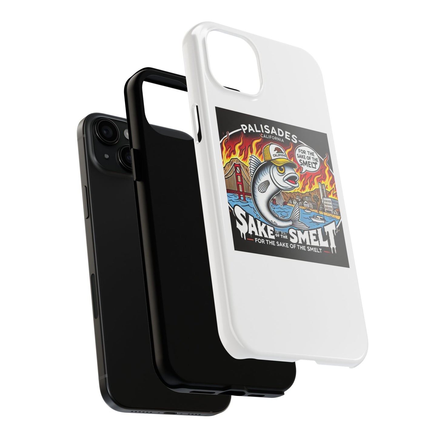 Palisades With Fish With Hair | Tough Phone Case