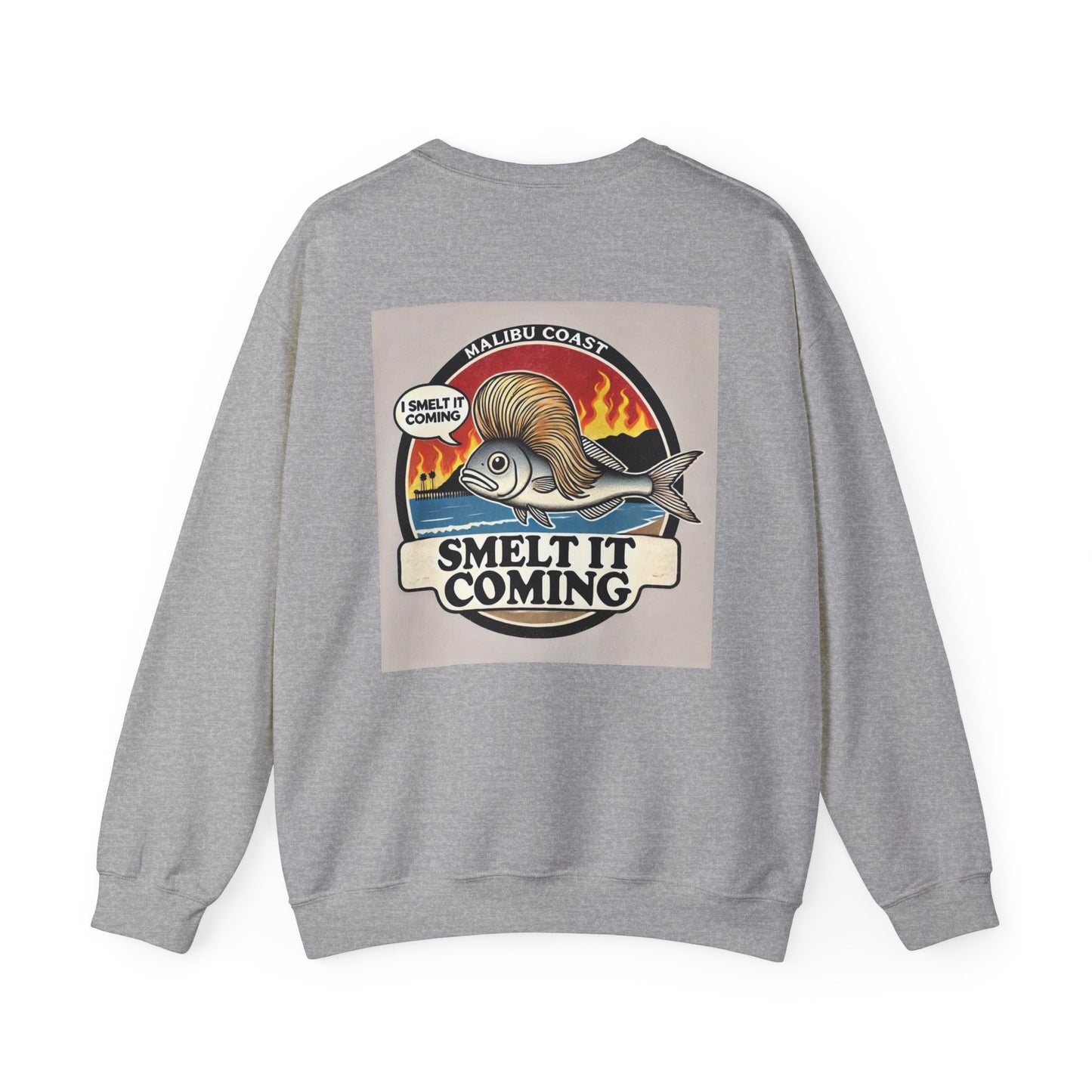 Fish With Hair Malibu | Unisex Heavy Blend™ Crewneck Sweatshirt