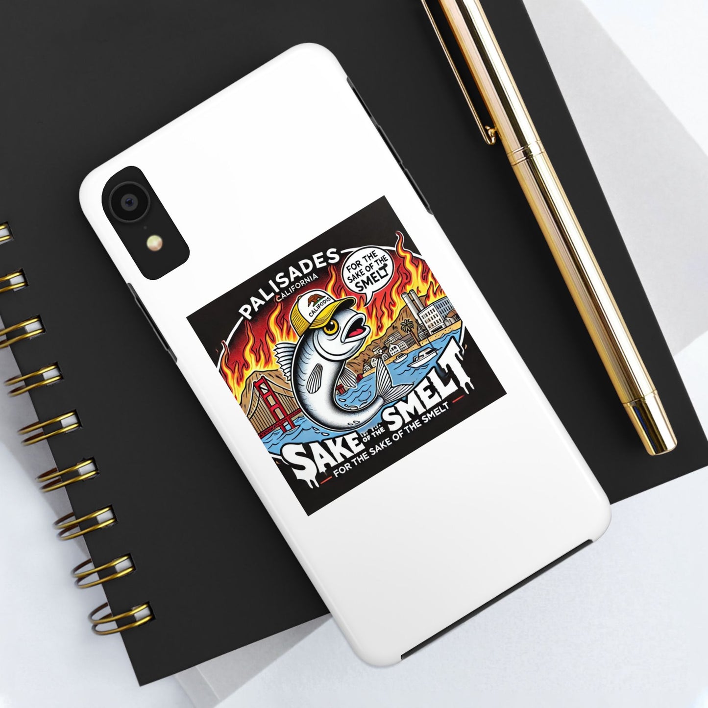 Palisades With Fish With Hair | Tough Phone Case