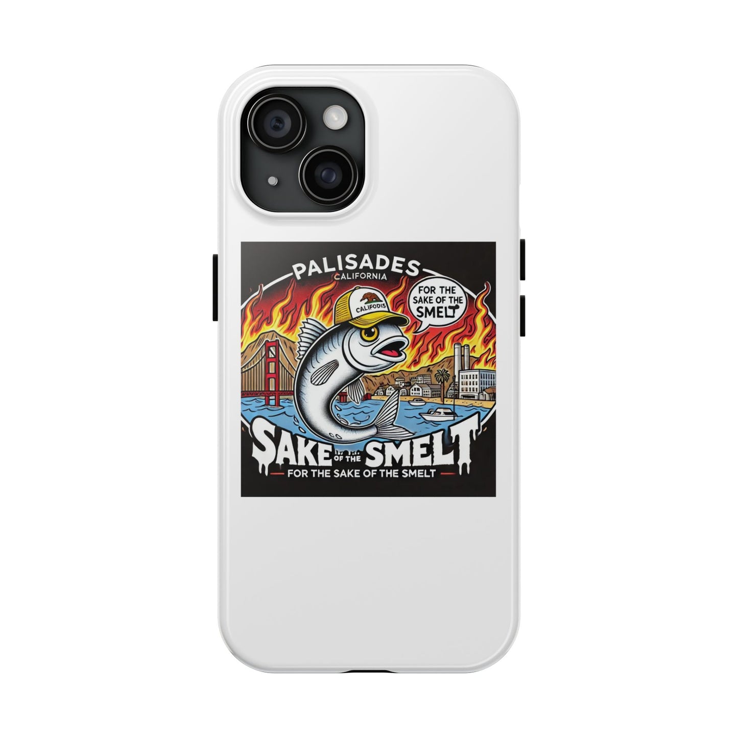 Palisades With Fish With Hair | Tough Phone Case