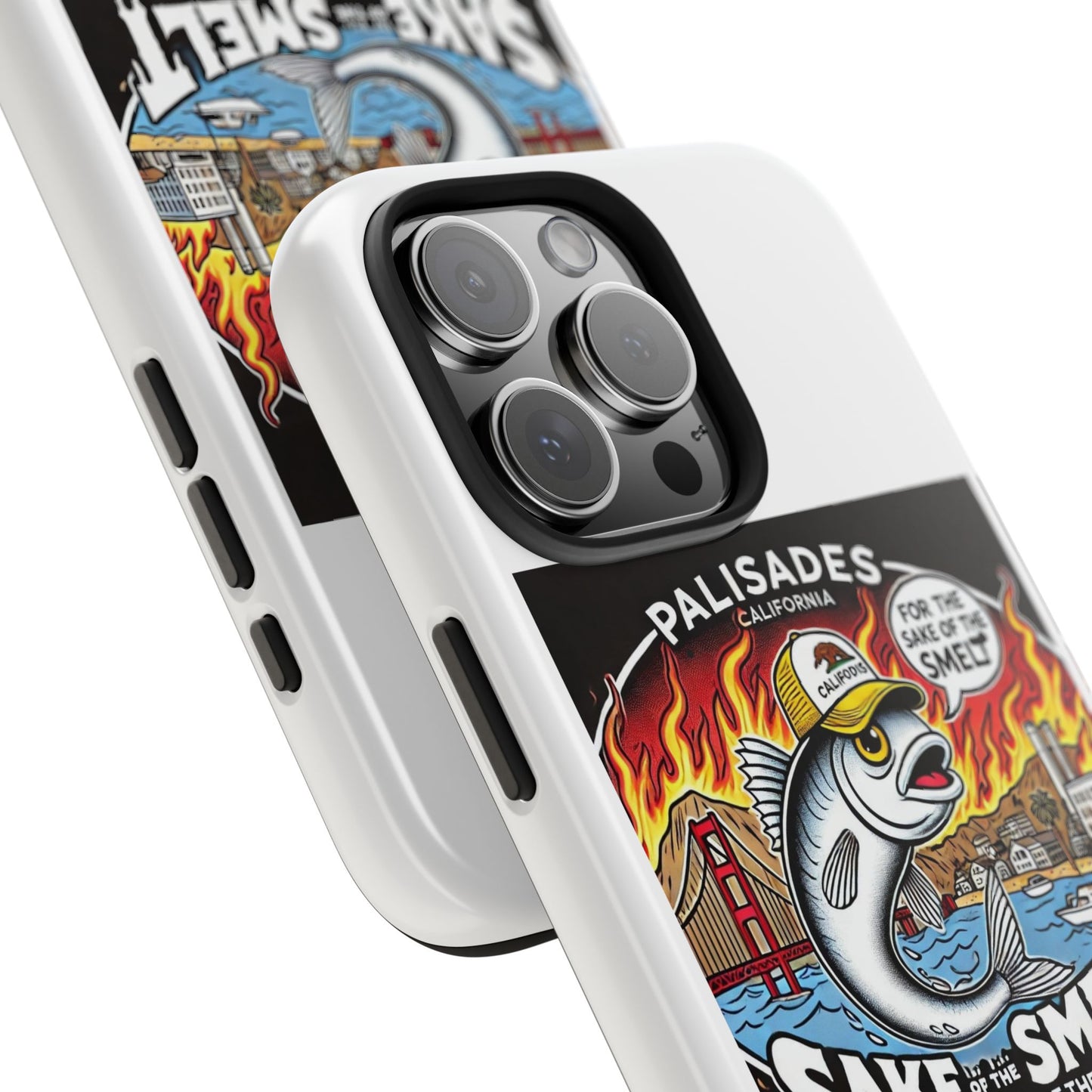 Palisades With Fish With Hair | Tough Phone Case