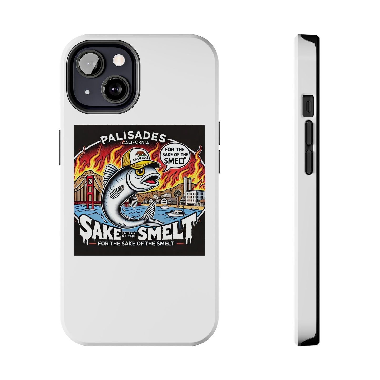 Palisades With Fish With Hair | Tough Phone Case