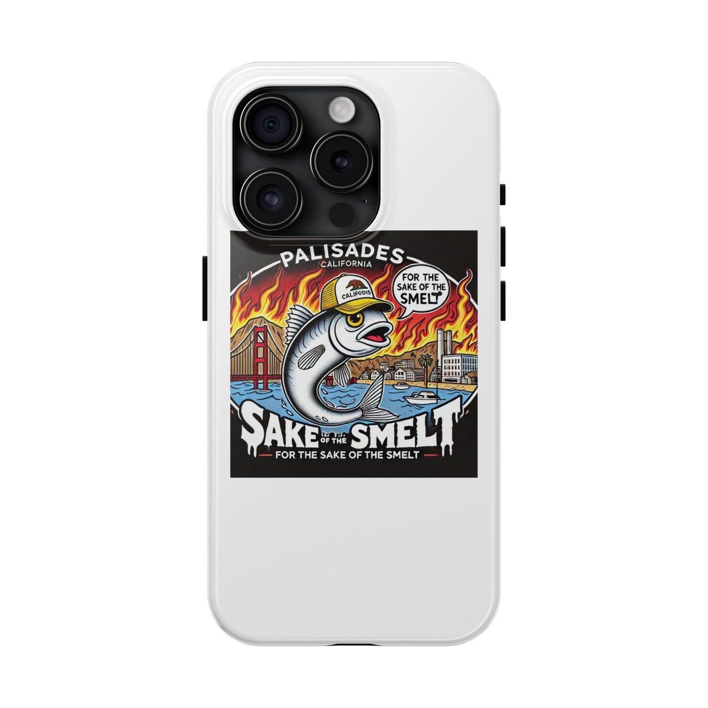 Palisades With Fish With Hair | Tough Phone Case