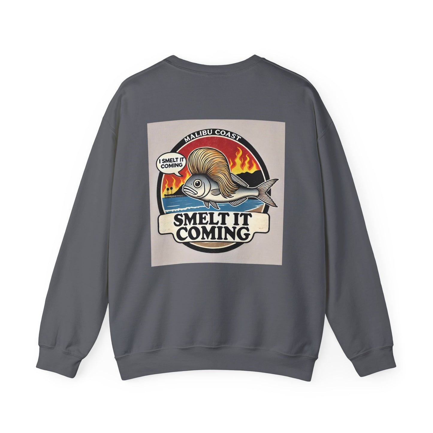 Fish With Hair Malibu | Unisex Heavy Blend™ Crewneck Sweatshirt