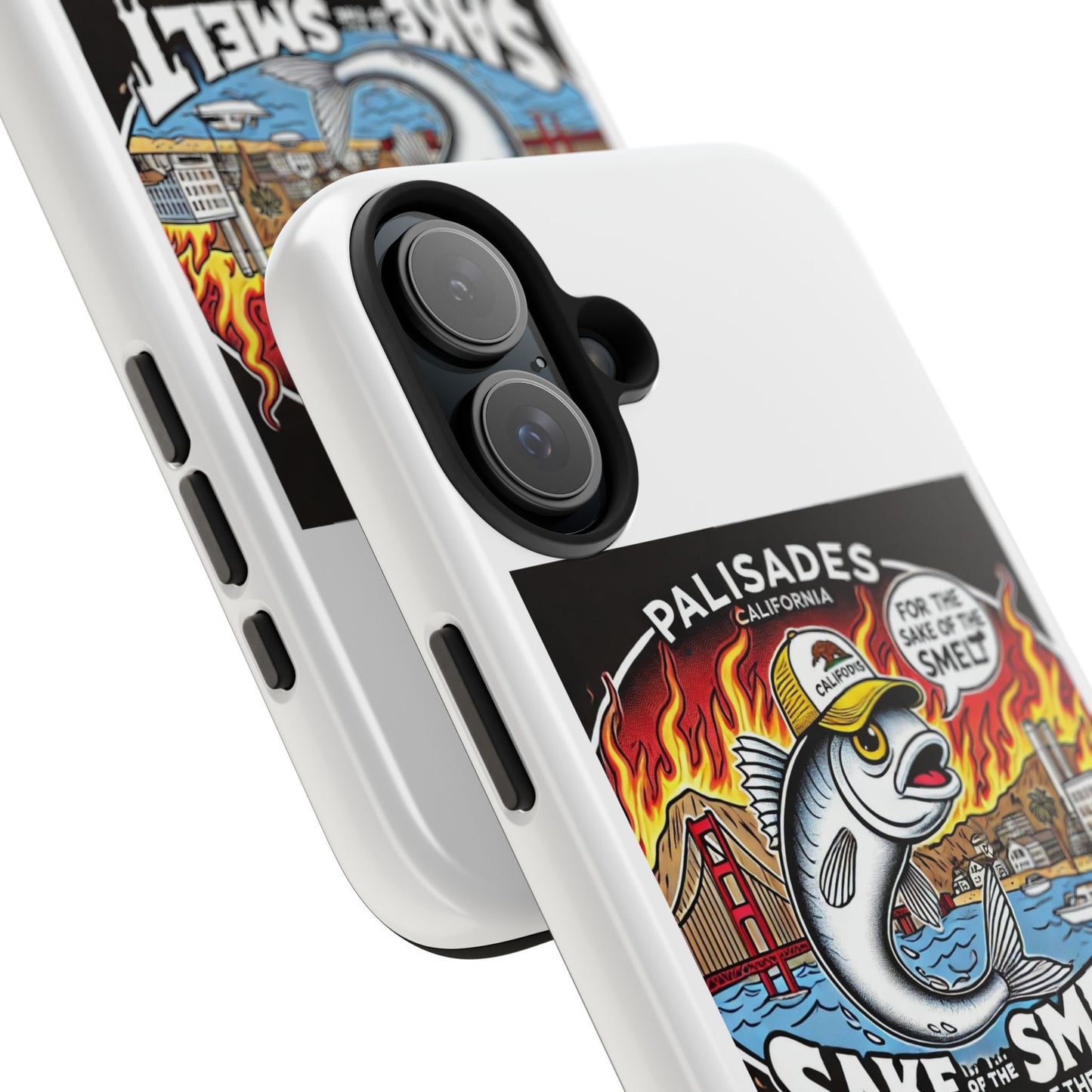 Palisades With Fish With Hair | Tough Phone Case