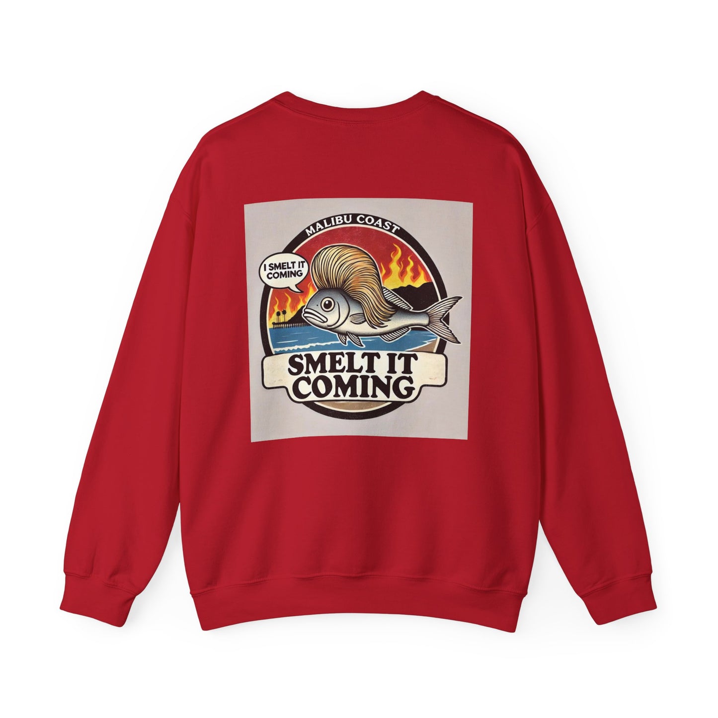 Fish With Hair Malibu | Unisex Heavy Blend™ Crewneck Sweatshirt