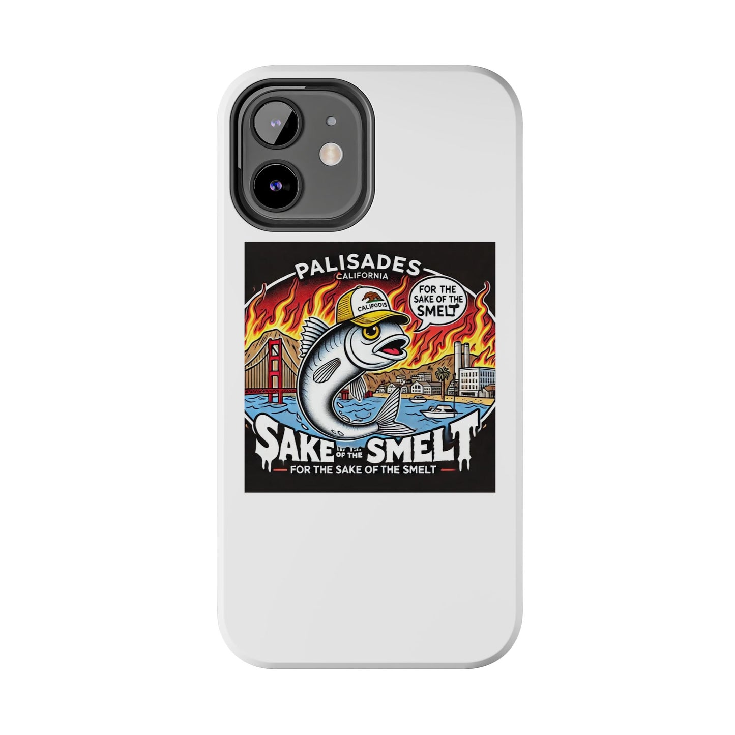 Palisades With Fish With Hair | Tough Phone Case