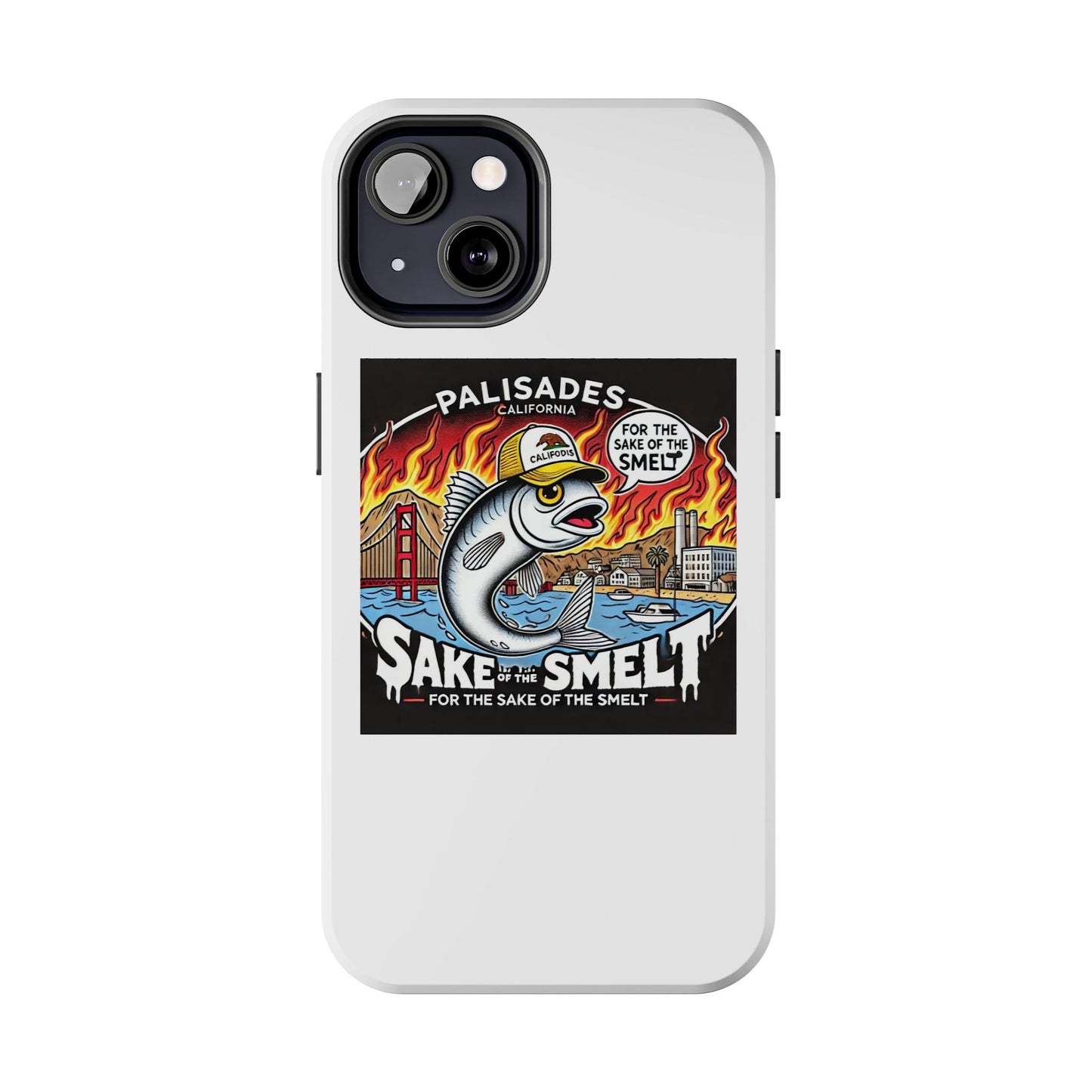 Palisades With Fish With Hair | Tough Phone Case