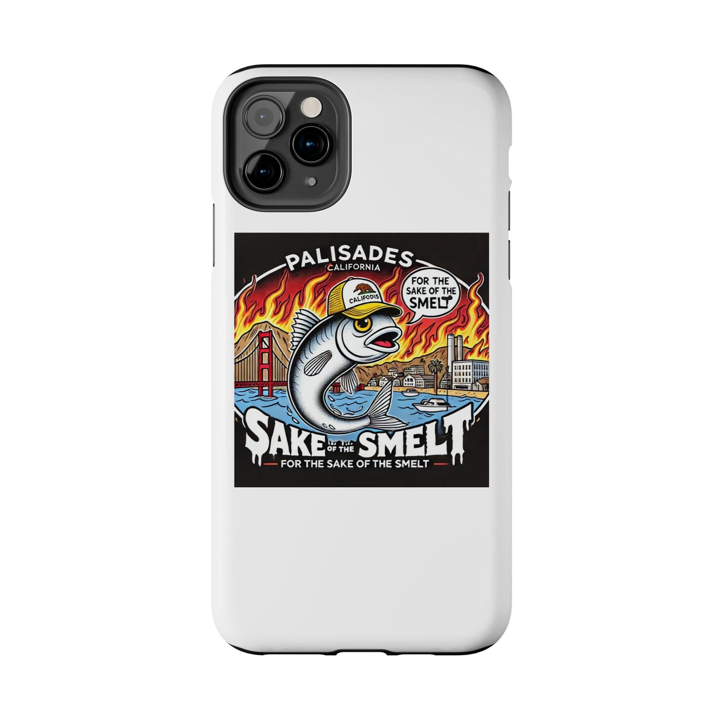 Palisades With Fish With Hair | Tough Phone Case