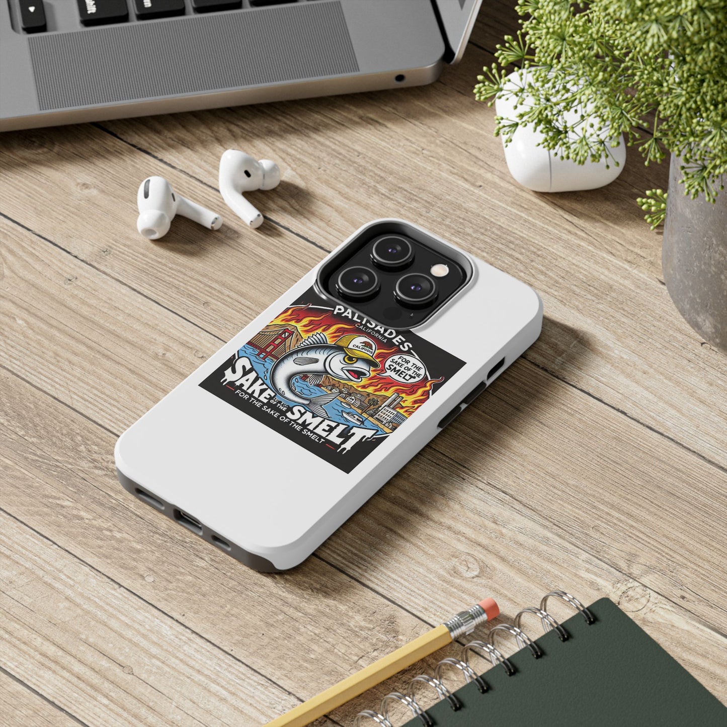 Palisades With Fish With Hair | Tough Phone Case