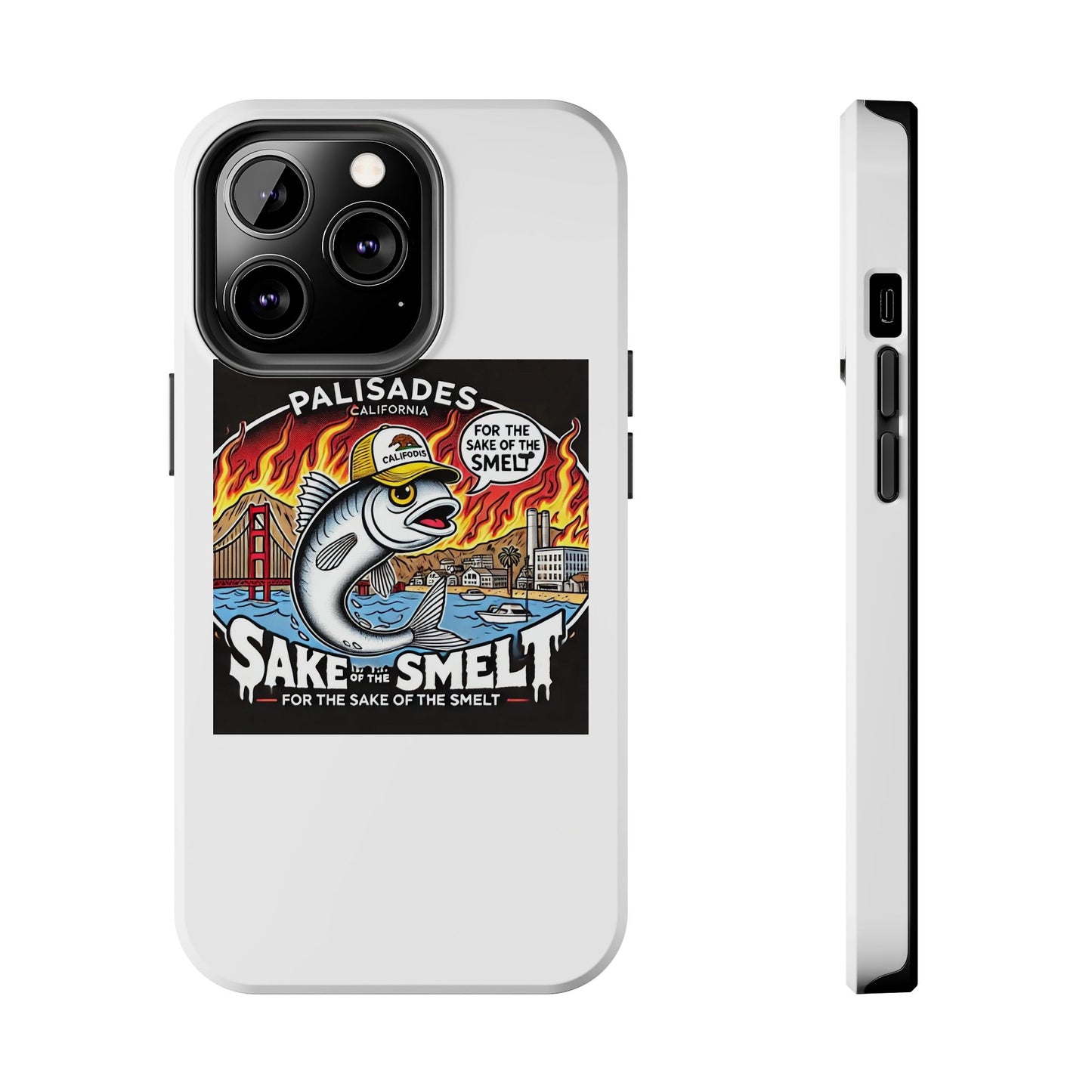 Palisades With Fish With Hair | Tough Phone Case