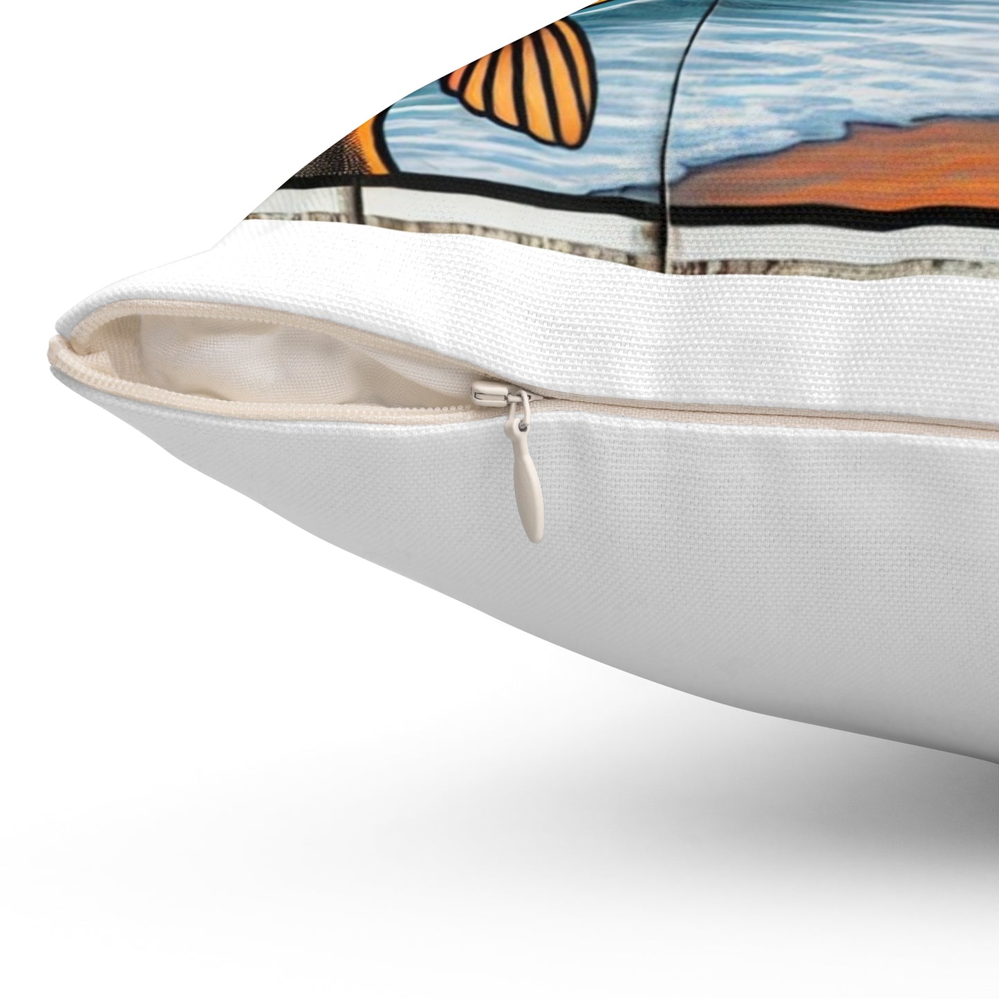 For The Sake Malibu Coast | Whimsical Fish-Themed Throw Pillow Decor